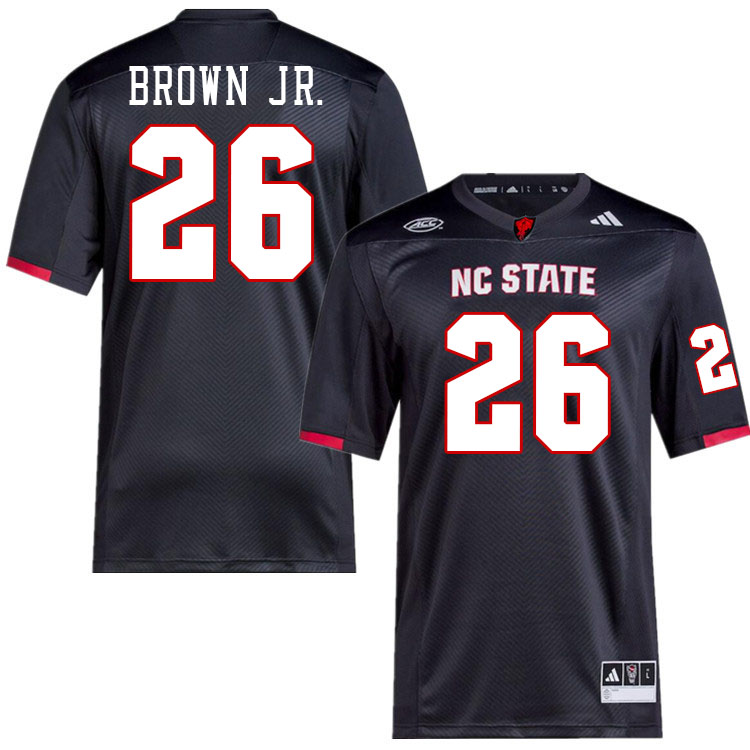 Men #26 Asaad Brown Jr. NC State Wolfpack College Football Jerseys Stitched-Black